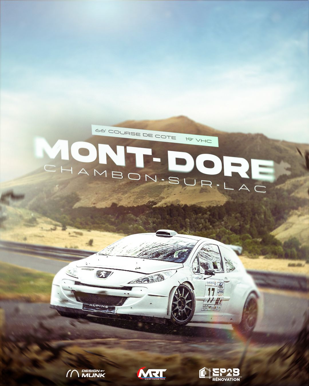 Hill-climb graphic — Course de Cote, Etretat